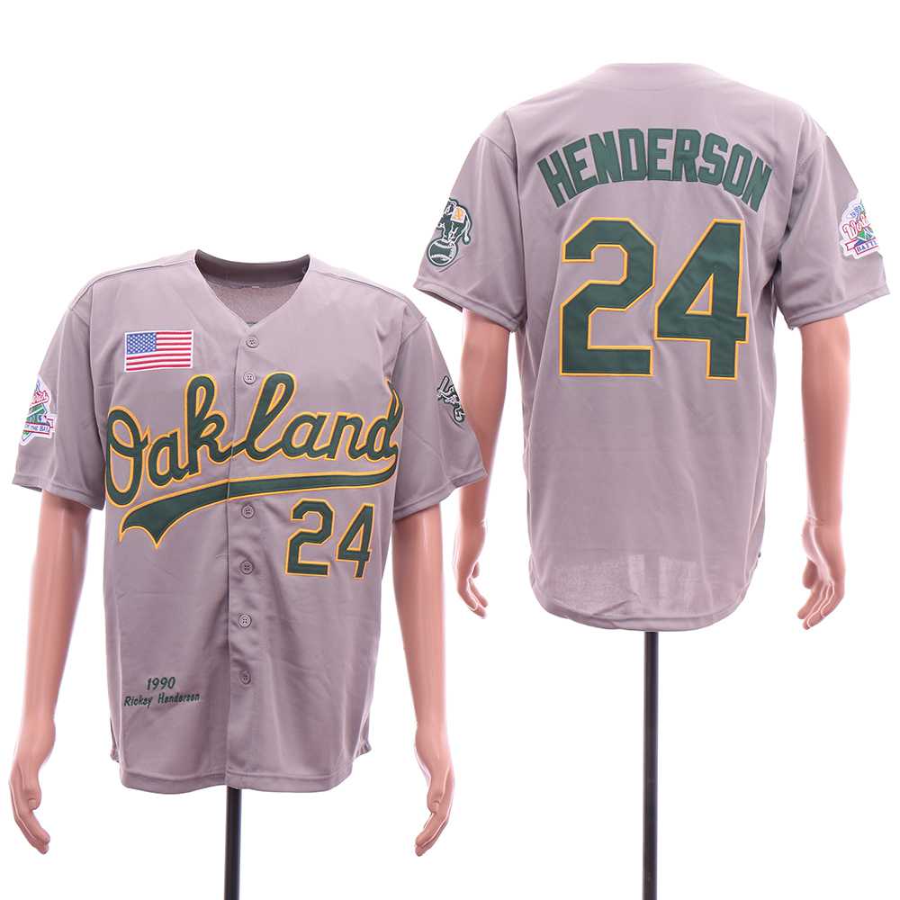 Athletics 24 Rickey Henderson Gray 1989  World Series Jersey Sguo,We sell and wholesale Athletics 24 Rickey Henderson Gray 1989  World Series Jersey Sguo on line form chian!